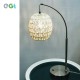 White Rattan Table Lamp